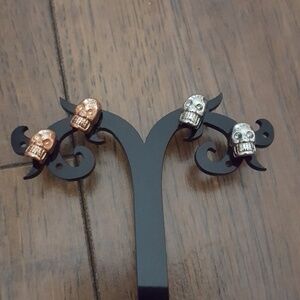 Urban Boutique - Skull Stud Earrings (Set‎ of 2)